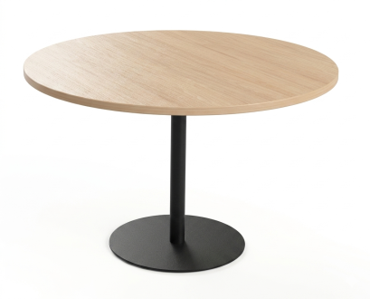 Table  Ø 120 pied métal
